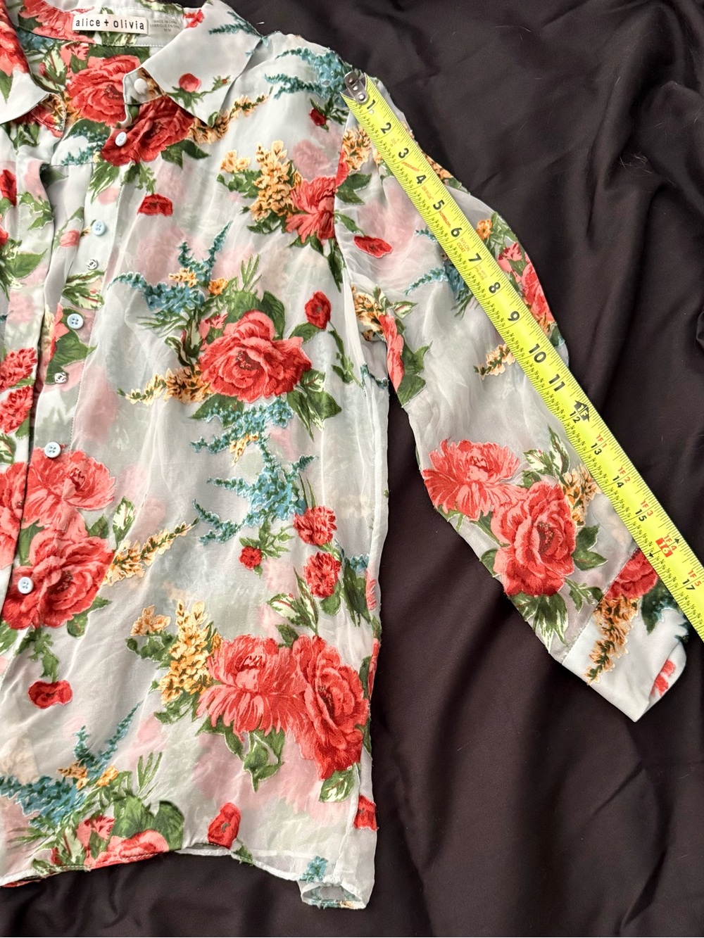 Alice + Olivia Sheer Blouse - Picture 7 of 8